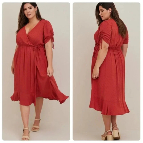 Torrid Surplice Dress - Picture 1 of 15